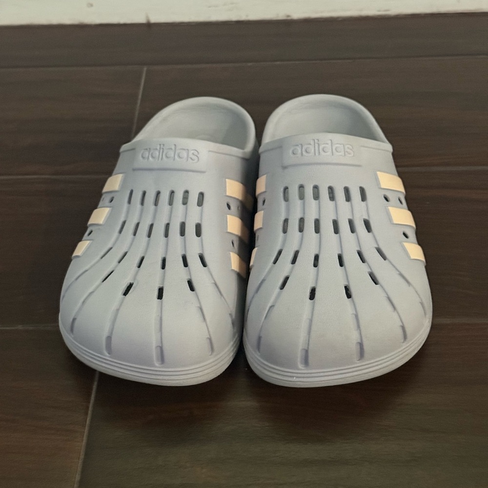Adidas Blue Slippers Comfortable Slip-On Design